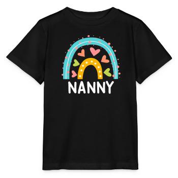 Rainbow Love Je suis assistante maternelle - T-shirt bio MINI CREATOR Stanley/Stella Enfant - noir - Devant - Mikhail (115cm)