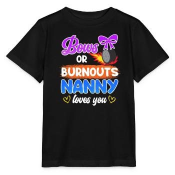 Schleife oder Burnout hab dich lieb Tagesmutter - Stanley/Stella Kinder T-Shirt MINI CREATOR  - Schwarz - Vorne - Mikhail (115cm)