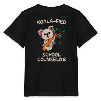 Compagnon d’école qualifié Koala - T-shirt bio MINI CREATOR Stanley/Stella Enfant - noir - Devant - Mikhail (115cm)