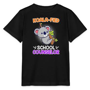 Koala - compagnon d’école qualifié fied - T-shirt bio MINI CREATOR Stanley/Stella Enfant - noir - Devant - Mikhail (115cm)