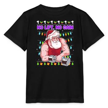 No Lift no Gain Bodybuilder - T-shirt bio MINI CREATOR Stanley/Stella Enfant - noir - Devant - Mikhail (115cm)