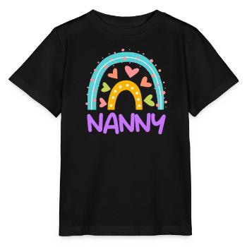 Rainbow Love Je suis assistante maternelle - T-shirt bio MINI CREATOR Stanley/Stella Enfant - noir - Devant - Mikhail (115cm)