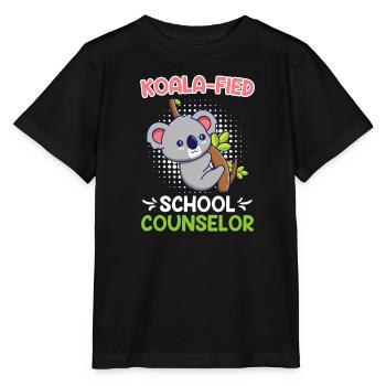 Koala - compagnon d’école qualifié fied - T-shirt bio MINI CREATOR Stanley/Stella Enfant - noir - Devant - Mikhail (115cm)
