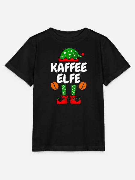 Kaffee Elfe Kaffeetrinker - Stanley/Stella Kinder T-Shirt MINI CREATOR - Schwarz
