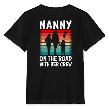Assistante maternelle sur la route avec son équipage Assistante maternelle - T-shirt bio MINI CREATOR Stanley/Stella Enfant - noir - Devant - Mikhail (115cm)
