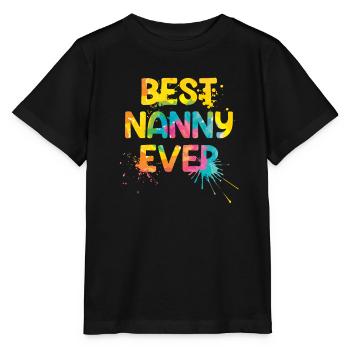 The best nanny in the world Best childminder - Stanley/Stella MINI CREATOR Kids’ T-Shirt - black - Front - Mikhail (115cm)