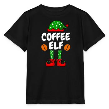 Buveurs de café elfes de café - T-shirt bio MINI CREATOR Stanley/Stella Enfant - noir - Devant - Mikhail (115cm)