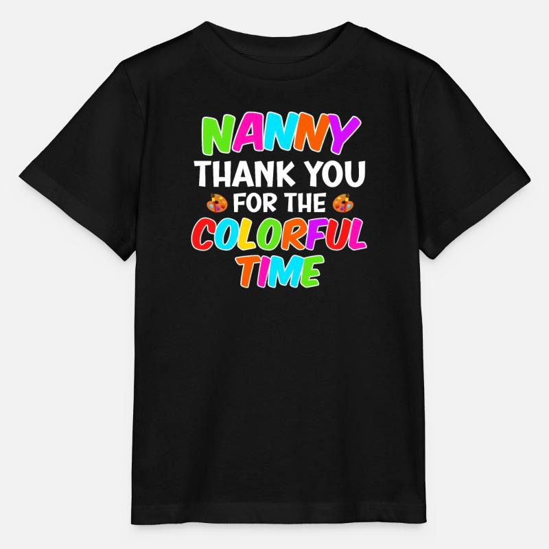 Danke für die kunterbunte Zeit beste Tagesmutter - Stanley/Stella Kinder T-Shirt MINI CREATOR  - Schwarz
