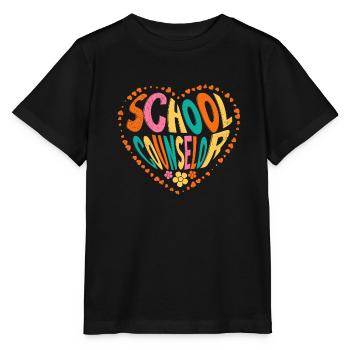 Accompagnement scolaire avec cœur Compagnon scolaire - T-shirt bio MINI CREATOR Stanley/Stella Enfant - noir - Devant - Mikhail (115cm)