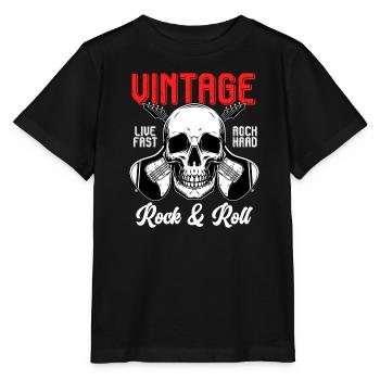 Rock & Roll Rock Rock Metal Guitare - T-shirt bio MINI CREATOR Stanley/Stella Enfant - noir - Devant - Mikhail (115cm)