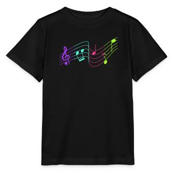 Musikliebhaber ich liebe Musik singen - Stanley/Stella Kinder T-Shirt MINI CREATOR  - Schwarz - Vorne - Mikhail (115cm)