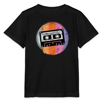 Radio Kinder aus den 90er Walkman Kassetten - Stanley/Stella Kinder T-Shirt MINI CREATOR  - Schwarz - Vorne - Mikhail (115cm)