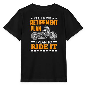 Motard Retraité Retraite Motocyclisme - T-shirt bio MINI CREATOR Stanley/Stella Enfant - noir - Devant - Mikhail (115cm)