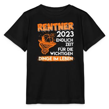 Rentner 2023 Basketballer Basketball Pensionierung - Stanley/Stella Kinder T-Shirt MINI CREATOR  - Schwarz - Vorne - Mikhail (115cm)