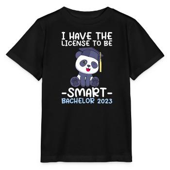 Bachelor 2023 Licence à Clever Shit - T-shirt bio MINI CREATOR Stanley/Stella Enfant - noir - Devant - Mikhail (115cm)