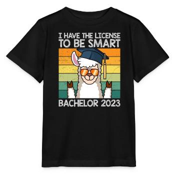 Bachelor 2023 Licence à Clever Shit - T-shirt bio MINI CREATOR Stanley/Stella Enfant - noir - Devant - Mikhail (115cm)