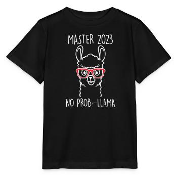 Master 2023 No Probllama Master's Degree - Stanley/Stella MINI CREATOR Kids’ T-Shirt - black - Front - Mikhail (115cm)