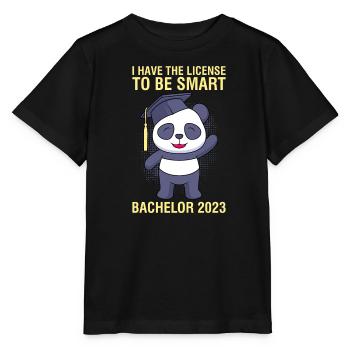 Bachelor 2023 Licence à Clever Shit - T-shirt bio MINI CREATOR Stanley/Stella Enfant - noir - Devant - Mikhail (115cm)