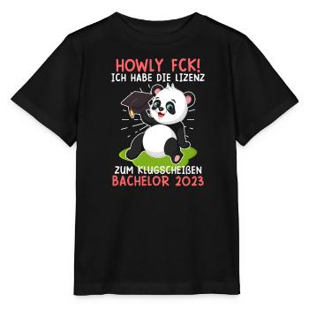 Bachelor 2023 Licence Panda à Smart Shit - T-shirt bio MINI CREATOR Stanley/Stella Enfant - noir - Devant - Mikhail (115cm)