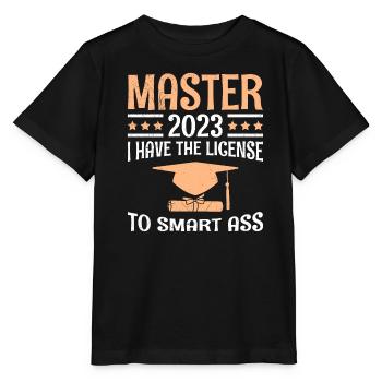 La licence à la merde intelligente Master 2023 - T-shirt bio MINI CREATOR Stanley/Stella Enfant - noir - Devant - Mikhail (115cm)