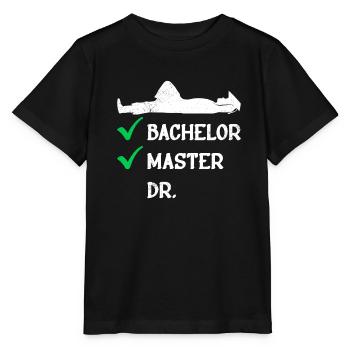 Checklist Bachelor Master Doctoral Degree - Stanley/Stella MINI CREATOR Kids’ T-Shirt - black - Front - Mikhail (115cm)