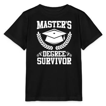 Completed Masters Degree Survivor Master Degree - Stanley/Stella MINI CREATOR Kids’ T-Shirt - black - Front - Mikhail (115cm)