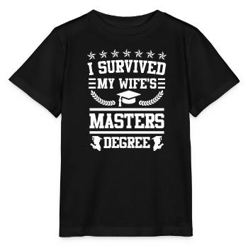 J’ai survécu à la maîtrise de Mme - T-shirt bio MINI CREATOR Stanley/Stella Enfant - noir - Devant - Mikhail (115cm)