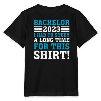 Pour cela, j’ai dû étudier pendant longtemps le baccalauréat - T-shirt bio MINI CREATOR Stanley/Stella Enfant - noir - Devant - Mikhail (115cm)