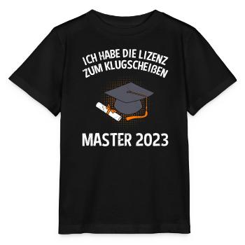 Licence pour le Master Klugsceiß 2023 - T-shirt bio MINI CREATOR Stanley/Stella Enfant - noir - Devant - Mikhail (115cm)