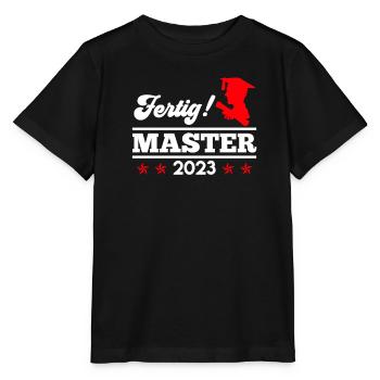 J’ai fini d’étudier le Master 2023 - T-shirt bio MINI CREATOR Stanley/Stella Enfant - noir - Devant - Mikhail (115cm)