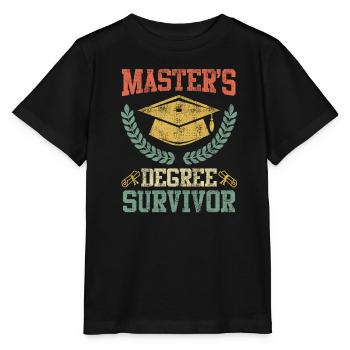 Completed Masters Degree Survivor Master Degree - Stanley/Stella MINI CREATOR Kids’ T-Shirt - black - Front - Mikhail (115cm)
