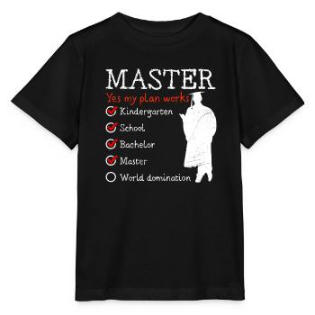 Kindergarten Weltherrschaft Master Abschluss - Stanley/Stella Kinder T-Shirt MINI CREATOR  - Schwarz - Vorne - Mikhail (115cm)