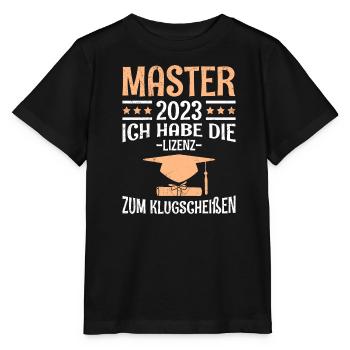 La licence à la merde intelligente Master 2023 - T-shirt bio MINI CREATOR Stanley/Stella Enfant - noir - Devant - Mikhail (115cm)