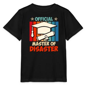 Offizieller Master vom Disaster Master Abschluss - Stanley/Stella Kinder T-Shirt MINI CREATOR  - Schwarz - Vorne - Mikhail (115cm)