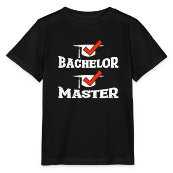 Ich habe fertig Bachelor Master Abschluss - Stanley/Stella Kinder T-Shirt MINI CREATOR  - Schwarz - Vorne - Mikhail (115cm)
