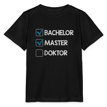 Checklist Bachelor Master Doctoral Degree - Stanley/Stella MINI CREATOR Kids’ T-Shirt - black - Front - Mikhail (115cm)