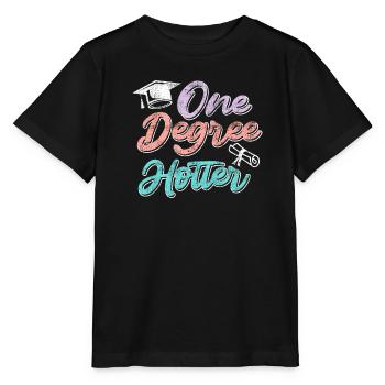 Ein Abschluss heißer Bachelor Master Abschluss - Stanley/Stella Kinder T-Shirt MINI CREATOR  - Schwarz - Vorne - Mikhail (115cm)
