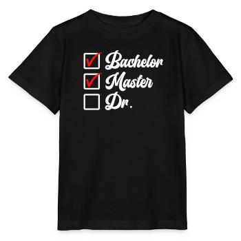 Bachelor's degree Master's degree Doctorate - Stanley/Stella MINI CREATOR Kids’ T-Shirt - black - Front - Mikhail (115cm)