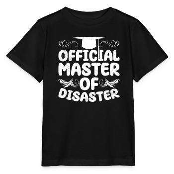 Offizieller Master des Disaster Master Abschluss - Stanley/Stella Kinder T-Shirt MINI CREATOR  - Schwarz - Vorne - Mikhail (115cm)