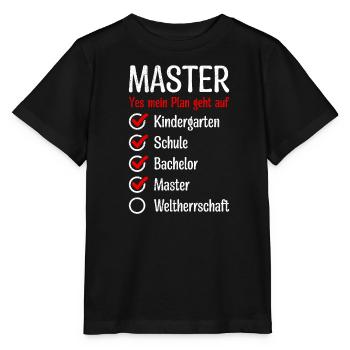 Kindergarten Weltherrschaft Master Abschluss - Stanley/Stella Kinder T-Shirt MINI CREATOR  - Schwarz - Vorne - Mikhail (115cm)