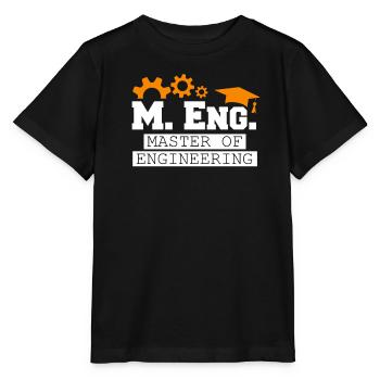 Ich bin Master of Engineering Master Abschluss - Stanley/Stella Kinder T-Shirt MINI CREATOR  - Schwarz - Vorne - Mikhail (115cm)