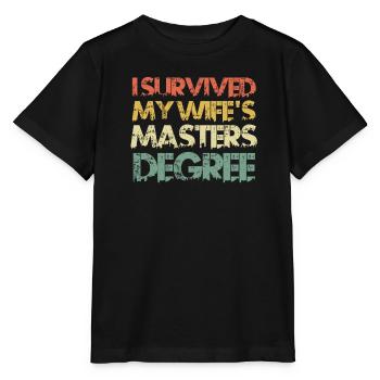 J’ai survécu à la maîtrise de Mme - T-shirt bio MINI CREATOR Stanley/Stella Enfant - noir - Devant - Mikhail (115cm)