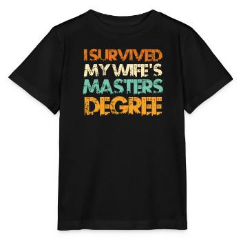 J’ai survécu à la maîtrise - T-shirt bio MINI CREATOR Stanley/Stella Enfant - noir - Devant - Mikhail (115cm)