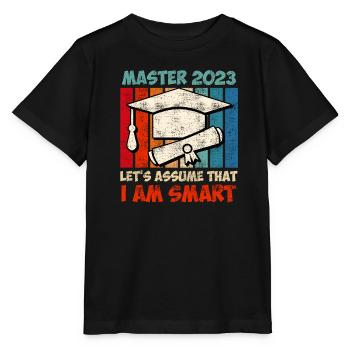 Master 2020 ich bin klug Master Abschluss - Stanley/Stella Kinder T-Shirt MINI CREATOR  - Schwarz - Vorne - Mikhail (115cm)