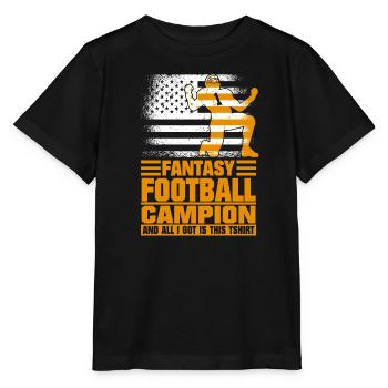 Fantasy Football Champ Champion Fantasy Football - Stanley/Stella Kinder T-Shirt MINI CREATOR  - Schwarz - Vorne - Mikhail (115cm)
