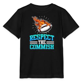 Respect the Commish Commissioner - Stanley/Stella MINI CREATOR Kids’ T-Shirt - black - Front - Mikhail (115cm)