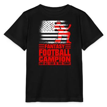 Fantasy Football Champ Champion Fantasy Football - Stanley/Stella Kinder T-Shirt MINI CREATOR  - Schwarz - Vorne - Mikhail (115cm)