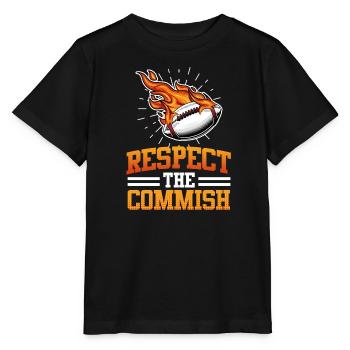 Respect the Commish Commissioner - Stanley/Stella MINI CREATOR Kids’ T-Shirt - black - Front - Mikhail (115cm)