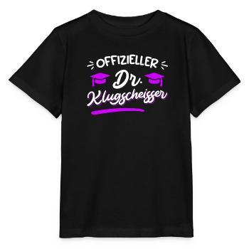 Doctorat officiel Smartass Ph.D Doctorat - T-shirt bio MINI CREATOR Stanley/Stella Enfant - noir - Devant - Mikhail (115cm)