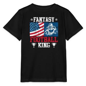Fantasy Football König Fantasy Football Champ - Stanley/Stella Kinder T-Shirt MINI CREATOR  - Schwarz - Vorne - Mikhail (115cm)